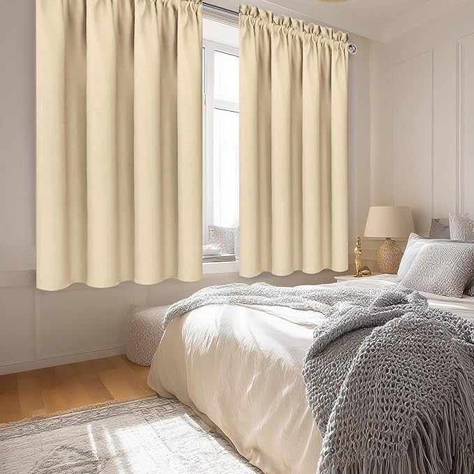 DWCN Blackout Curtains Room Darkening Thermal Insulated Bedroom Curtains Window - Image 2