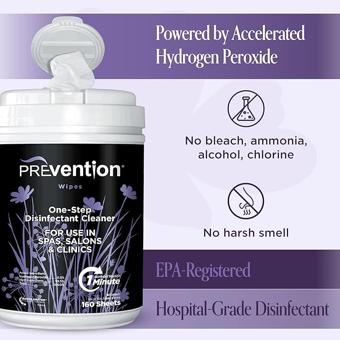 Prevention All Purpose Disinfectant Wipes – Cleaning Wipes Canister, Bulk - Image 5