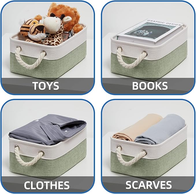 Temary Small Storage Baskets Small Fabric Bins - Image 4