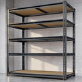 72" H Storage Shelves Heavy Duty, 2200LBS Garage Shelving, 5 Tier Metal by Unknown