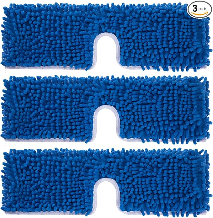 3 Pack Mop Heads Replacement Compatible by CLEAN+PIONEER