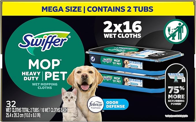 Swiffer Sweeper Pet Heavy Duty Multi-Surface Wet Cloth Refills - Image 10