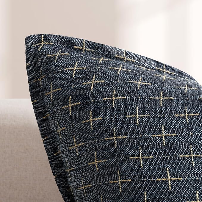 ZWJD 12x20 Pillow Covers Set of 2 Soft Polyester Textured Pillow Covers - Image 2