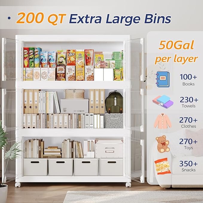 250GAL Large Stackable Storage Bins - Image 2