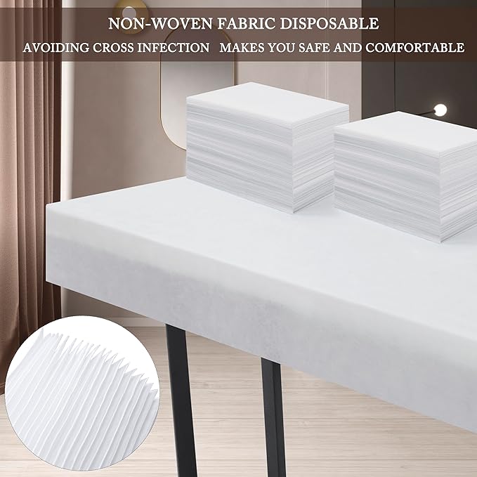 200 Pcs Disposable Bed Sheets 31" x 71" Massage Table Sheets Non Woven Fabric - Image 3