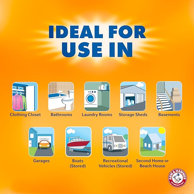 Arm & Hammer Clean Burst Moisture Absorber and Odor Eliminator Tubs, 14 oz - Image 6