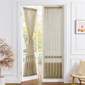 Tollpiz Sheer Door Curtains Closet Linen Textured Curtain Sheers Doorway Light by Tollpiz