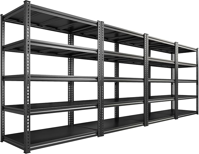 REIBII 72" H Garage Shelving Load 2500 LBS, Heavy Duty Storage Shelves by REIBII