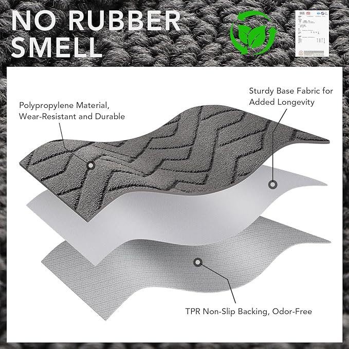hicorfe Front Door Mat Outside Entrance, Stain and Fade Resistant, Non Slip - Image 8