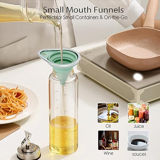 New Upgraded Small Silicone Collapsible Funnel Set - Image 4