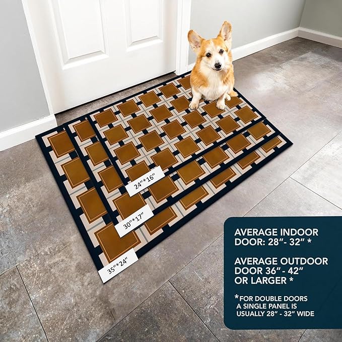 Ultra Thin Door Mat Indoor Entrance, 1/10 in Thin Door Mats - Image 7