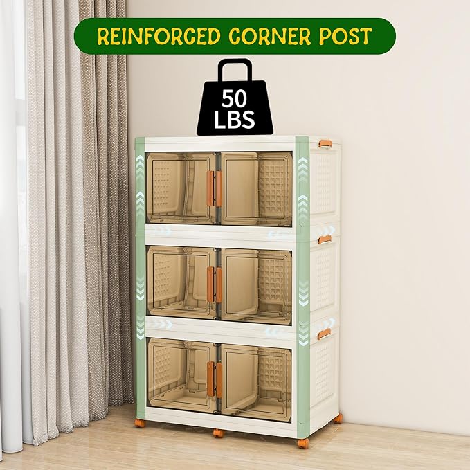 3 Tier Extra Large Stackable Storage Bins - Image 5