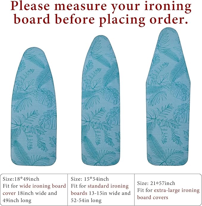 Dalykate Ironing Board Cover and Pad, Thick Padding, Elastic Edge, Scorch & - Image 2