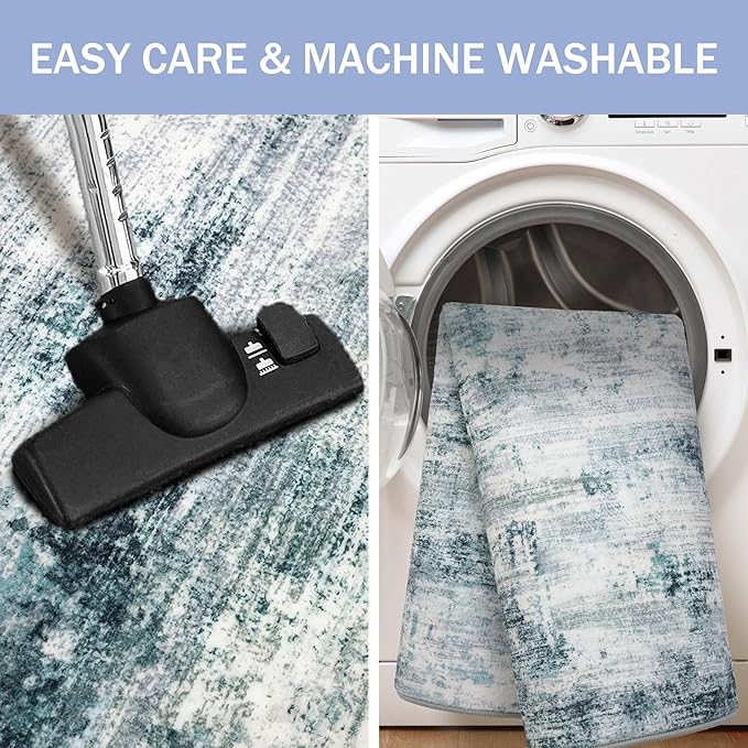 IOHOUZE Modern Abstract Area Rugs 5x7 Ft Washable Rugs - Image 3