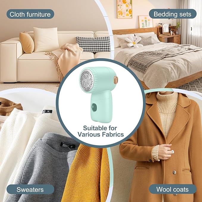 Rechargeable Fabric Shaver, Electric Lint Remover - Image 6