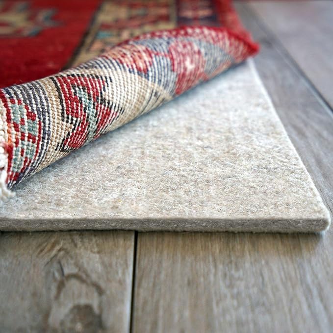 RUGPADUSA - Eco-Plush - 7' Square - 1/4" Thick - 100% Felt - Premium Cushioned by RugPadUSA