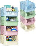 TidyFriend Plastic Stackable Storage Bins by Skywin
