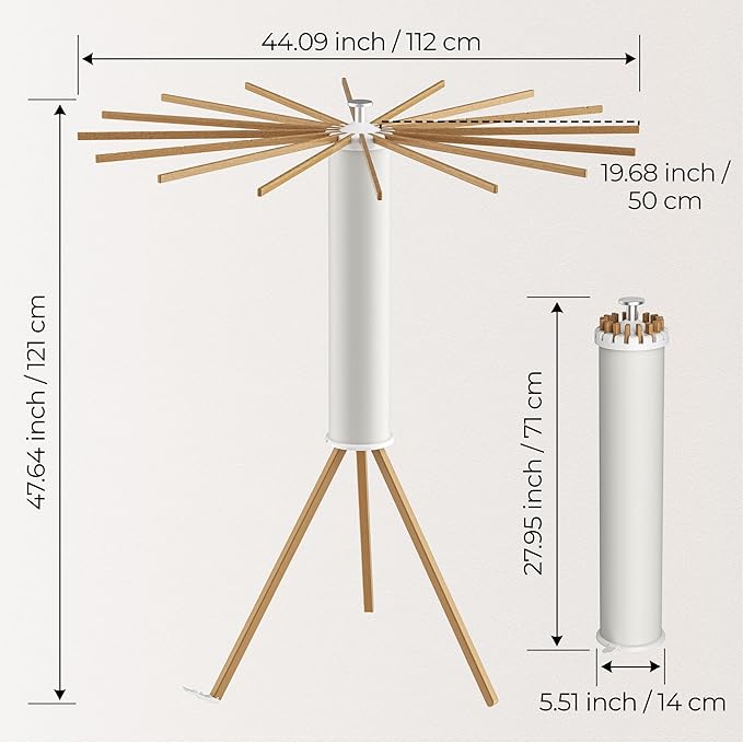 Tripod Clothes Drying Rack, Garment Rack Portable and Foldable Space Saving - Image 2