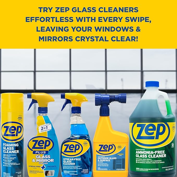 Zep Foaming Glass Cleaner - 19 oz ZUFGC19 - Streak-Free Professional Grade - Image 8