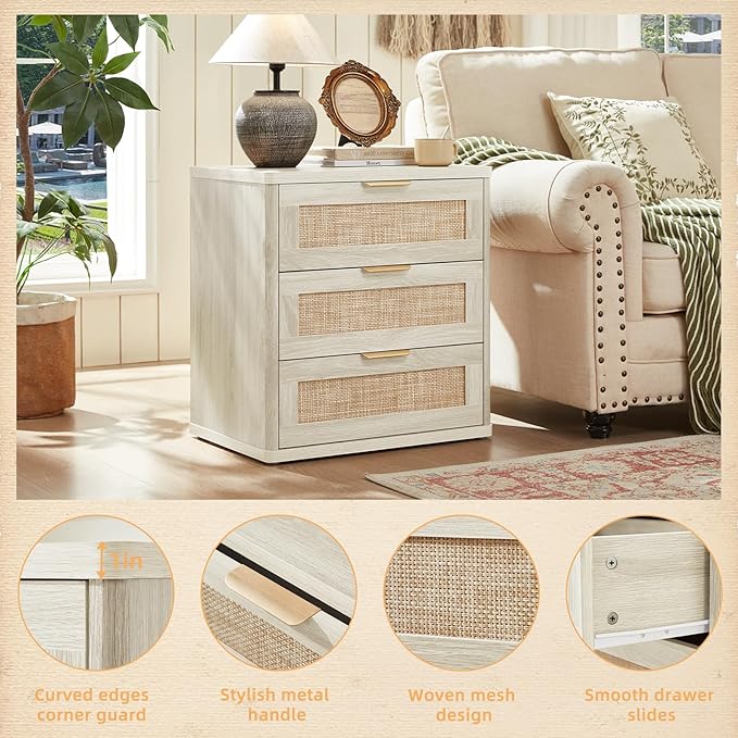 LEYAOYAO Rattan Night Stand - Image 8