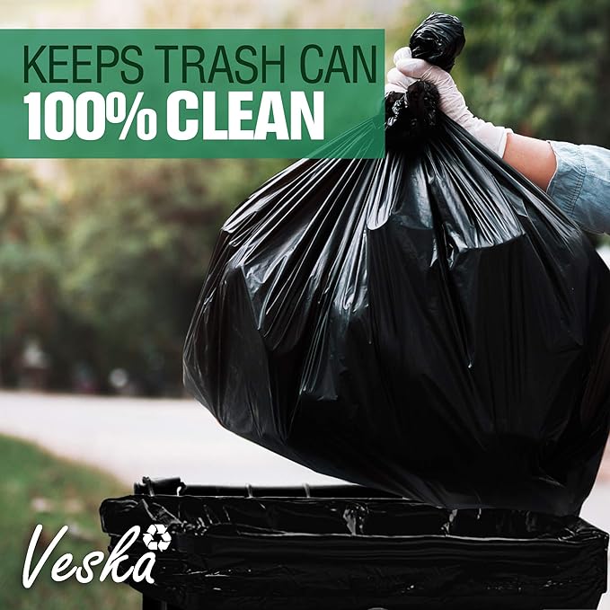 95 Gallon Trash Bags Heavy Duty | Mega-Value Pack 72 Bags | Extra Large Black - Image 9