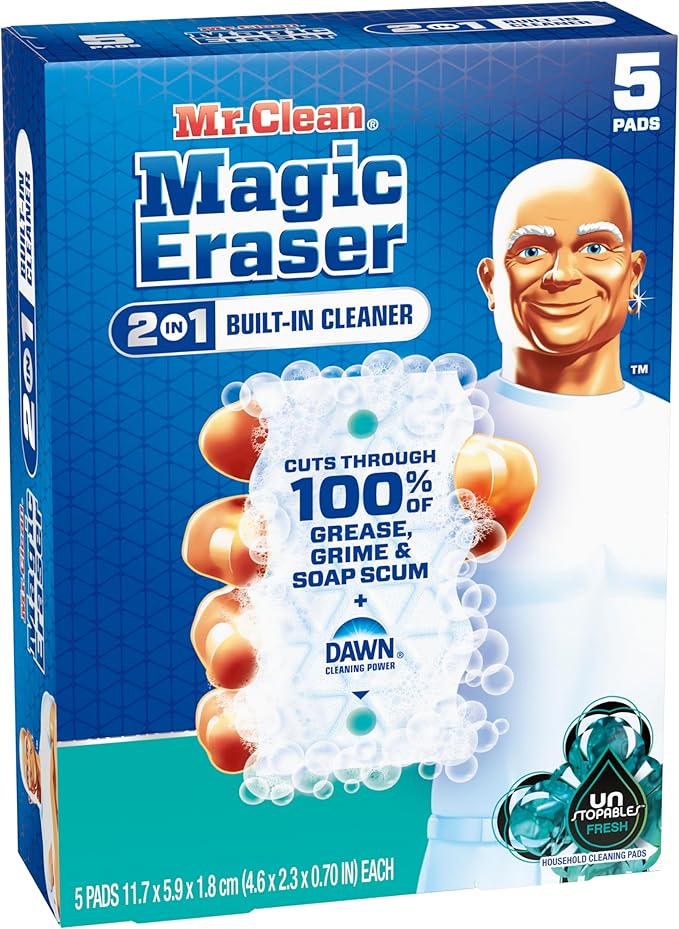 Mr. Clean Magic Eraser Foaming Sponge, All Purpose Cleaner, Dawn Cleaning Power - Image 12