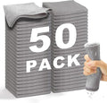 Microfiber Cleaning Cloth Grey-50Pcs 2100 Series Ultra Soft Highly Absorbent by WEAWE