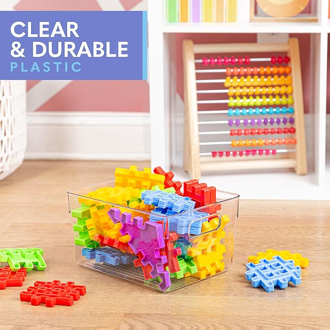 Plastic Food Storage 2 Pack Clear Container Bin - Image 6