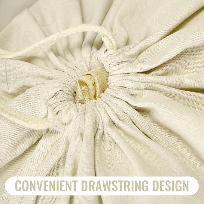 12 Pieces 28" x 36" Canvas Laundry Bags Bulk Large Cotton Laundry - Image 4