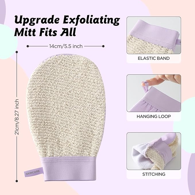 LOTTA Dual-Sided Exfoliating Gloves - Image 7