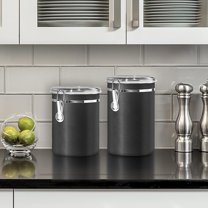 Oggi Stainless Steel Kitchen Canister 26 fl oz, Food Storage, Pantry Storage. - Image 2
