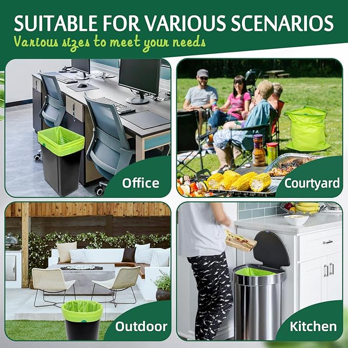 Compostable Kitchen Trash Bags 1, 6-2 Gallon - Image 7