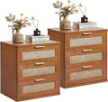 LEYAOYAO Rattan Night Stand Set of 2 by LEYAOYAO-Findtheshiningpointofyourideallife%EF%BC%81