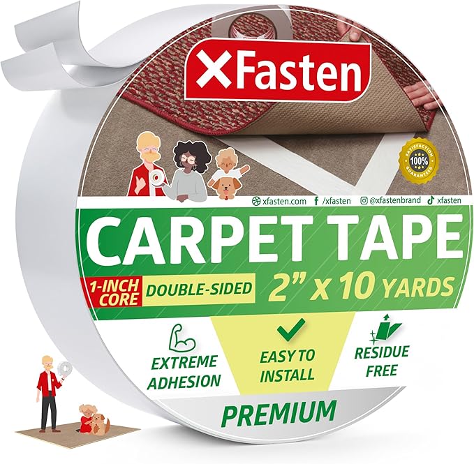 XFasten Double Sided Carpet Tape by XFasten