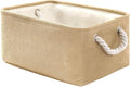 TheWarmHome Decorative Basket Rectangular Fabric Storage Bin Organizer Basket by TheWarmHome