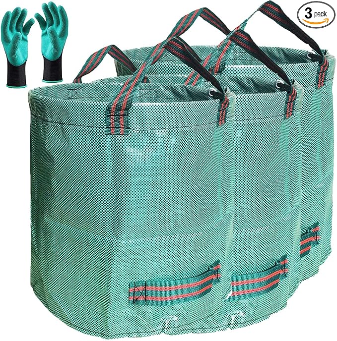Standard 3-Pack 32 Gallons Yard Garden Bags by TespherCreationsforYardWorkLawnsCarePatioGardeningOutdoorCampingandRVTrips