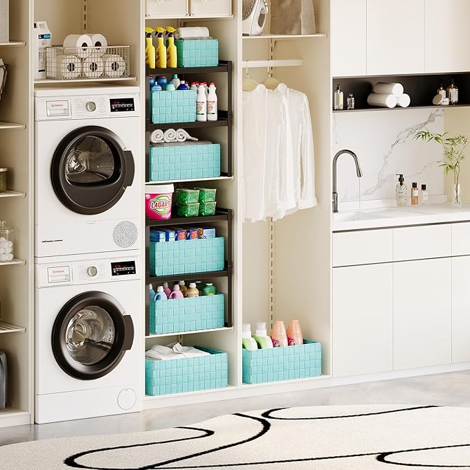 Woven Storage Baskets, Storage Bins, Cube Basket Container Baskets Storage - Image 9