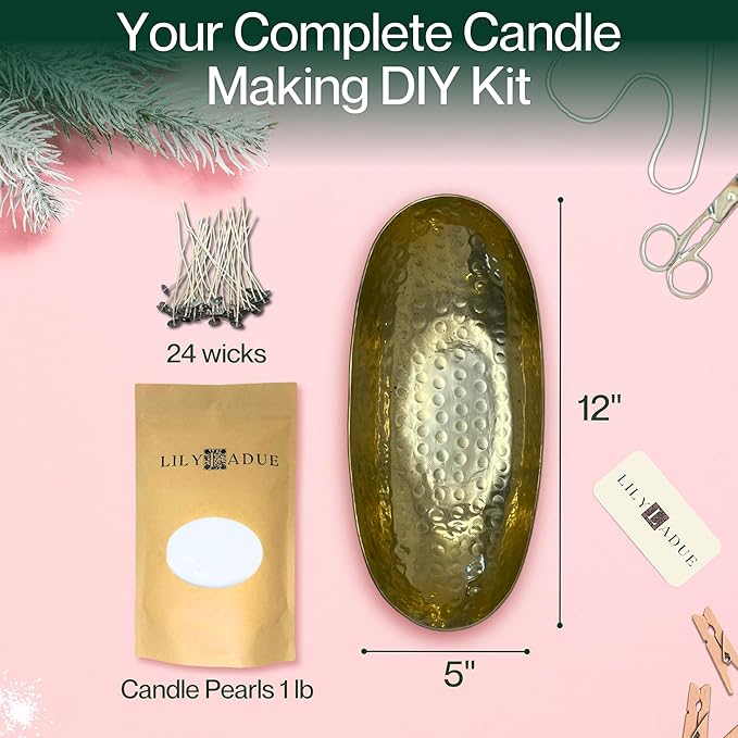 LILY LADUE Sand Candle Kit - 1Lb/16Oz Pearled Candles Sand and Wicks - Image 2
