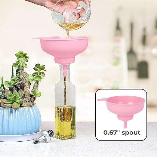 Wide Mouth Kitchen Funnel, Food Grade Plastic Cooking Canning Funnel - Image 7