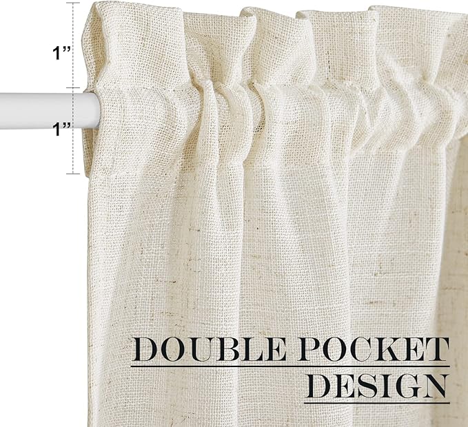 NICETOWN Linen Sidelight Curtains - Image 3