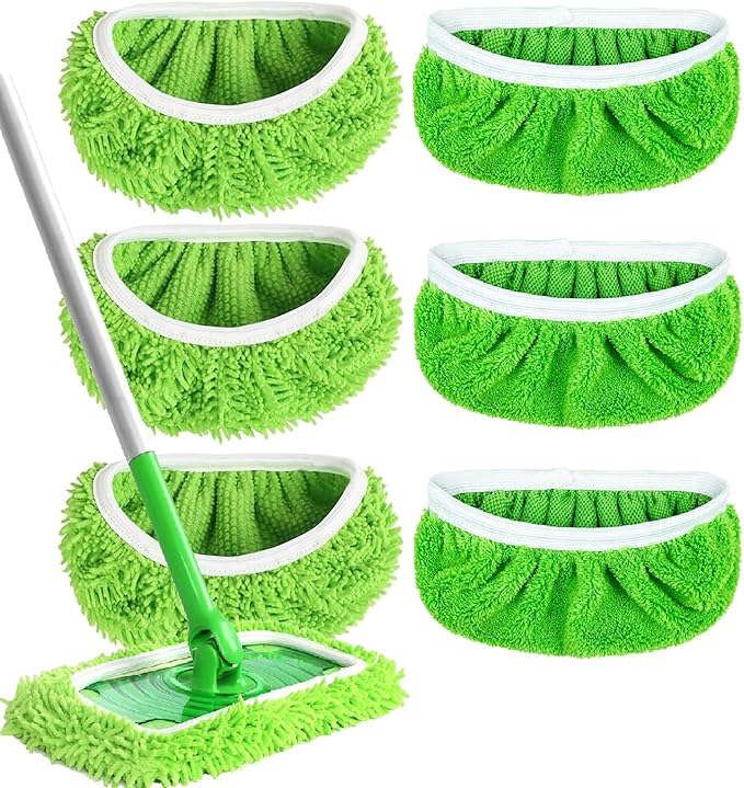Reusable Microfiber Mop Pads Washable Wet Pads Compatible by Cleanwithoutthehassle