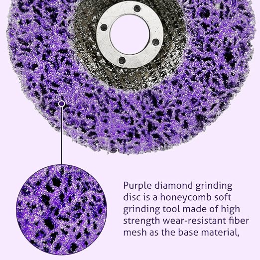 WICHEMI 10 Pack 4'' x 5/8'' Strip Discs Rust Remover Paint Stripping Wheel - Image 3
