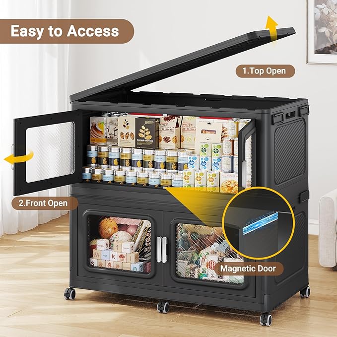 BROVIEW 220 Qt Stackable Storage Bin - Image 4
