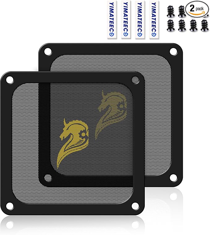140mm Fan Filter PC Dust Filter Computer Fan Grills Dust Mesh Magnetic Frame PC by YIMATEECO