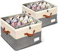 2 Pack Shoe Organizer for Closet, Adjustable Shoe Box Storage Containers by JHHBHV