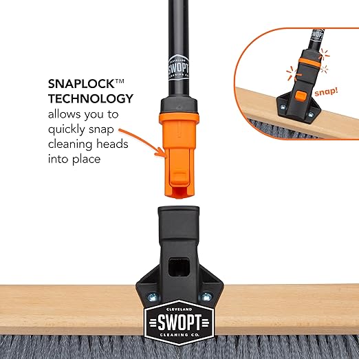 SWOPT 24” Premium Multi-Surface Push Broom Head — Indoor and Outdoor Push Broom - Image 10