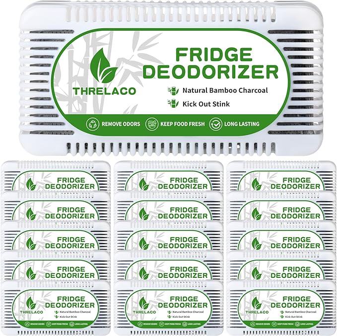 15 Pack Refrigerator Deodorizer Activated Charcoal Fridge Deodorizer Odor by Threlaco