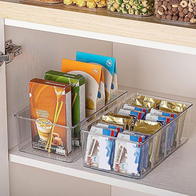 Vtopmart 2 Pack Food Storage Organizer Bins, Cabinet Organization and Storage - Image 6