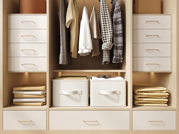 3 Pack Fabric Storage Bins for Shelves | 11.5x8.75x6.5in Storage Baskets | - Image 9