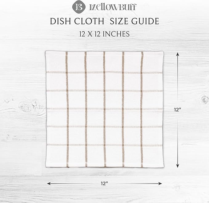 100% Cotton Terry Dish Cloth & Dish Towel, 6 Pack, Super Soft and Absorbent - Image 4